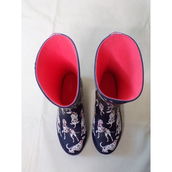 JOULES Molly Welly Mid-Height Rubber Rain Boots Geo Dog 10 NEW - Picture 7 of 7